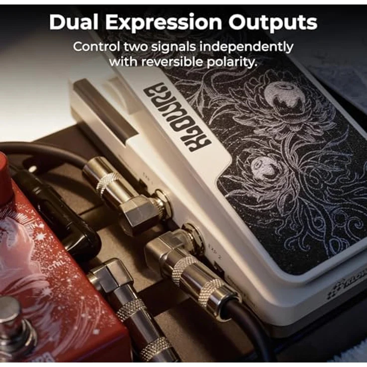 Klowra Mantra Dual Expression Pedal, Gitarren-Effektgerät mit zwei unabhängigen Expressions-Ausgängen und integriertem Fußschalter – Bild 3