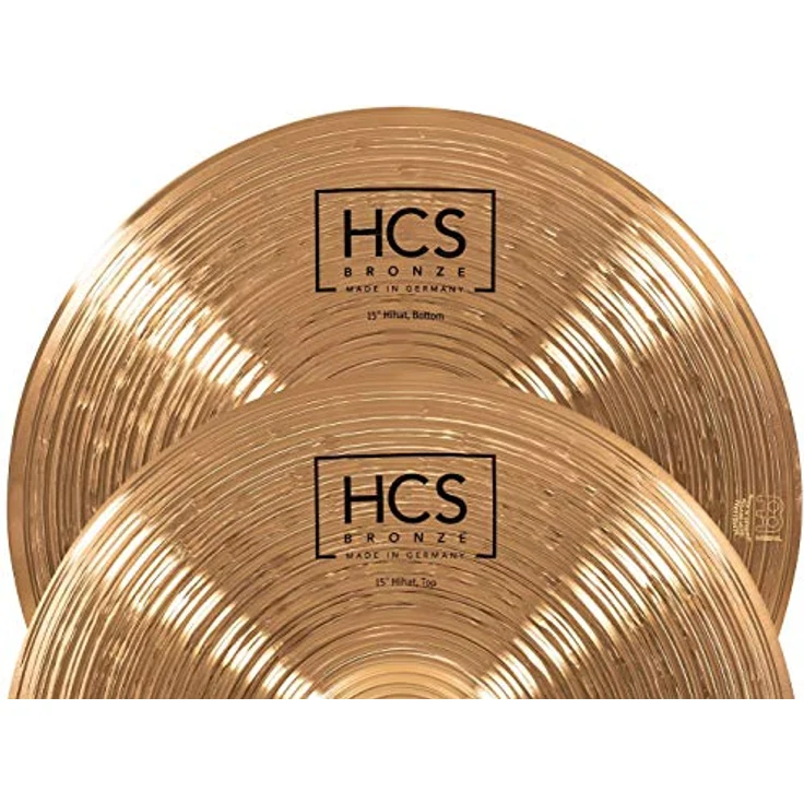 Meinl 15" HCS Bronze Hi-Hat, B8 Bronze, Traditional Finish, heller und klarer Klang, ausgewogenes Sustain, made in Germany – Bild 5