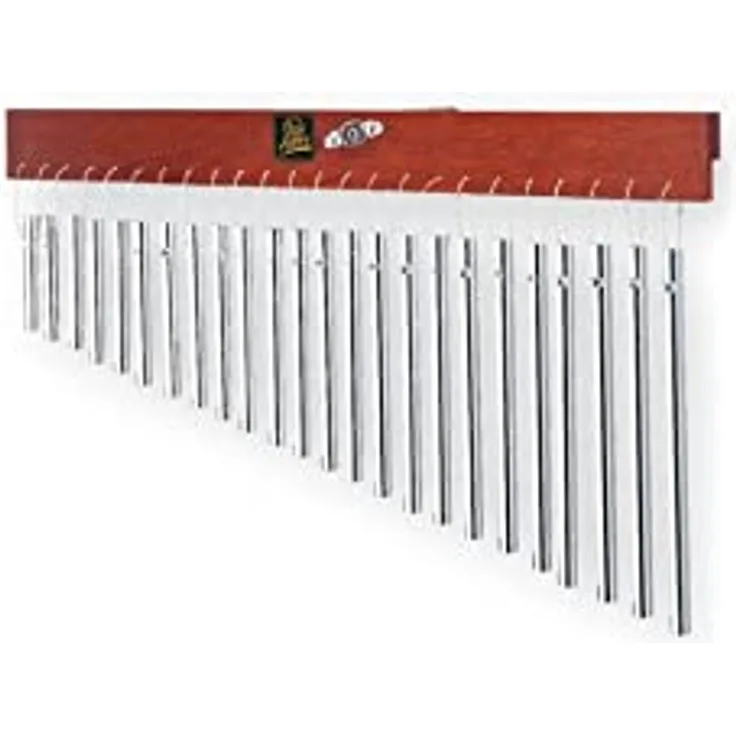 Latin Percussion LP860830 Aspire Bar Chimes, 24 einreihige Klangstäbe aus Aluminium mit Nylonschnurbefestigung