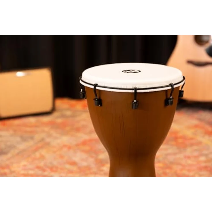 Meinl ADJ12-BW 12" Alpine Djembe, Höhe 61 cm, Farbe Barnwood, Kunststoffkorpus, rutschfester Gummiboden, mechanisches Stimmsystem – Bild 3