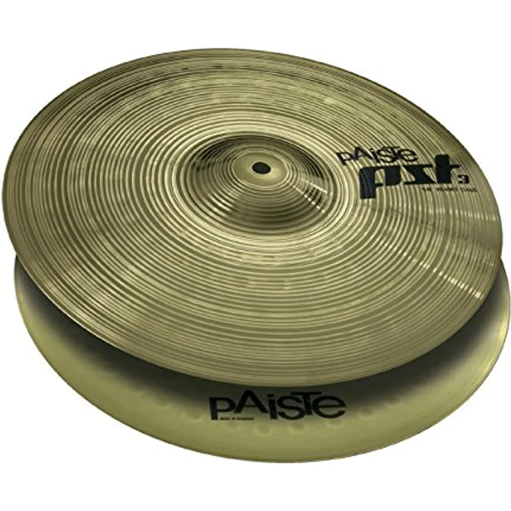 Paiste PST 3 Hi-Hat Beckenpaar 14", aus MS63-Messing, vielseitig einsetzbar für alle Musikstile – Bild 1