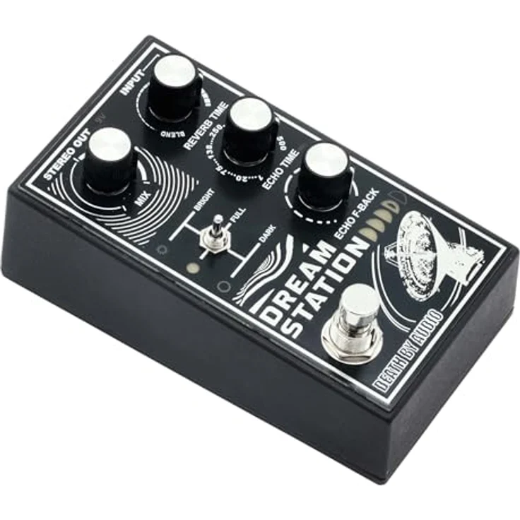 Death by Audio Dream Station Reverb / Delay, Effekpedal mit Reverb und Delay, drei Filtereinstellungen, gepufferter Bypass, Metallgehäuse – Bild 1