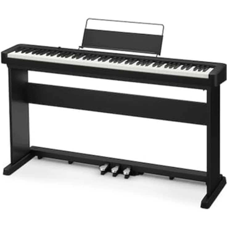 Casio CDP-S160 BK, Digitalpiano mit 88 Tasten, skalierter Hammermechanik, 64-stimmig polyphon, 10 Sounds, schwarz – Bild 1