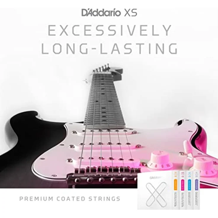 Daddario XSE1046-3P, 3er Set Regular Light E-Gitarren Saiten, Nickel Plated Steel, mit Polymer Coating, Stärken: .010-.046, Made in U.S.A. – Bild 3
