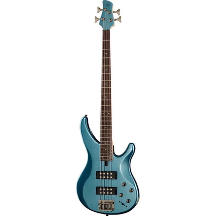 Yamaha TRBX 304 FBL, E-Bass 4-Saiter mit Mahagoni-Korpus, Ahorn/Mahagoni Hals, Palisander Griffbrett, 2 Humbucker Pickups, Factory Blue