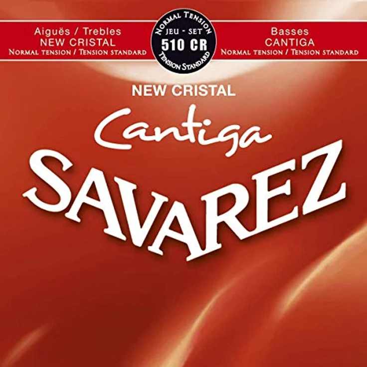 Savarez New Cristal Cantiga 510CR, Saiten für Klassische Gitarre, Standardtension, rot - Satz – Bild 1