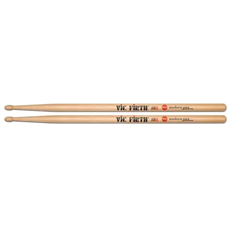 Vic Firth Modern Jazz MJC1, Drumsticks aus Hickory mit ovalem Kopf, 40,96 cm lang, 14,7 mm Durchmesser – Bild 2