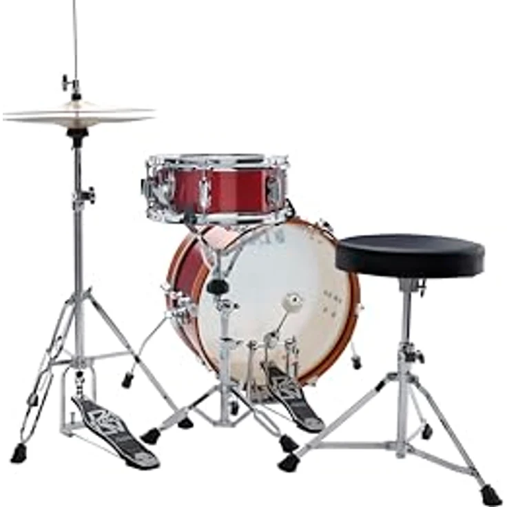 Tama Club Jam Mini Kit -CPM, Kompakter Kesselsatz mit 18"x7" Bass Drum und 12"x5" Snare, Farbe: Candy Apple Mist – Bild 10
