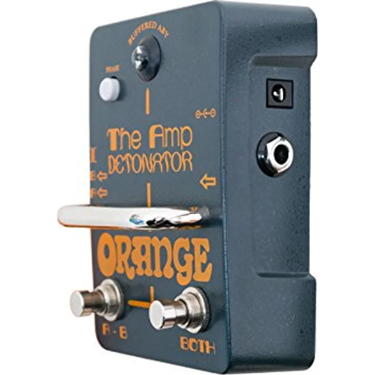 Orange Amp Detonator, ABY Pedal zum Umschalten zwischen zwei Verstärkern, mit gepufferten Ausgängen und galvanischer Trennung, schwarz – Bild 3