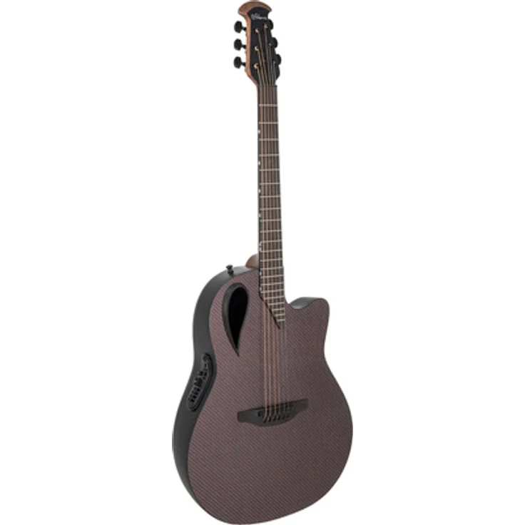 Adamas MD80-NWT Mid-Depth Contour, Cutaway Westerngitarre mit Tonabnehmer, Walnuss-Hals und Ebenholz-Griffbrett, inkl. Koffer, Made in USA