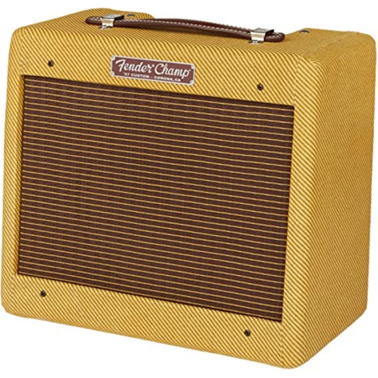 Fender 57 Custom Champ, E-Gitarren-Combo mit Vollröhrenverstärkung, 5 Watt, Tweed Finish, inkl. Schutzhülle – Bild 3