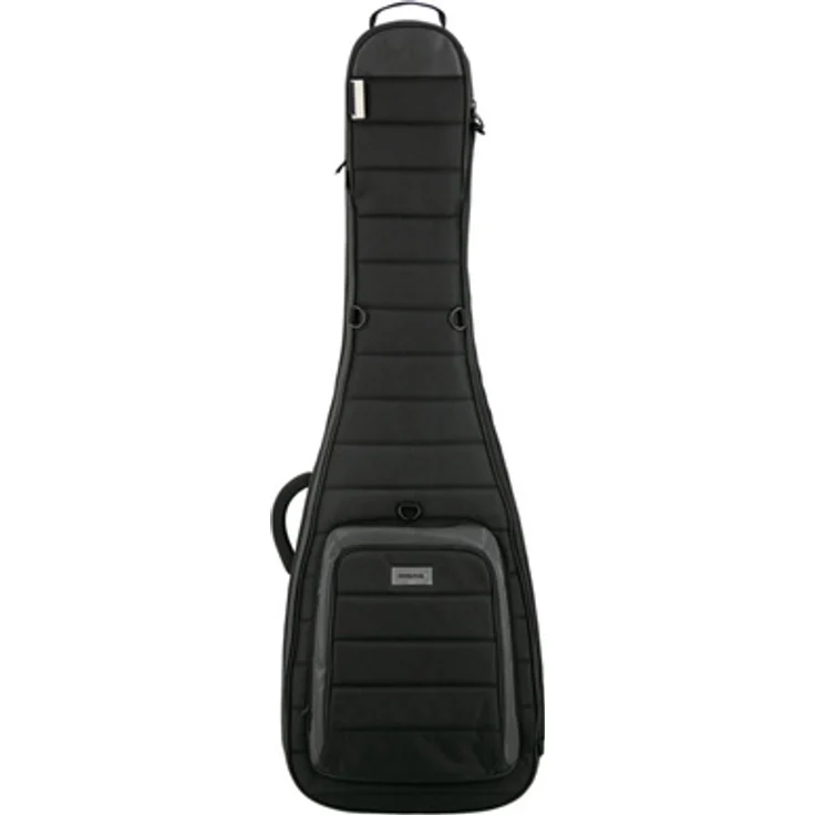 Mono Cases Classic Ultra Bass Case, Gigbag für E-Bass mit abnehmbaren Rollen, Kopfstütze, wasserfestem Material, Schwarz