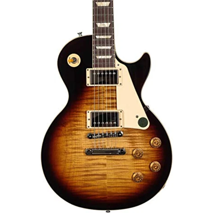 Gibson Les Paul Standard 50s TB, E-Gitarre in Tobacco Burst mit Mahagoni Korpus, Ahorndecke und Burstbucker Tonabnehmer – Bild 6