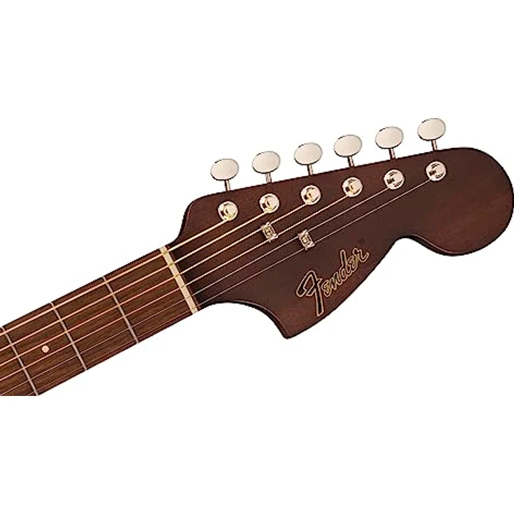 Fender Monterey Standard MAH, Westerngitarre mit laminiertem Sapele Korpus, natürlichem matt Finish, Walnuss Griffbrett und integriertem Stimmgerät, Farbe: Natural – Bild 3