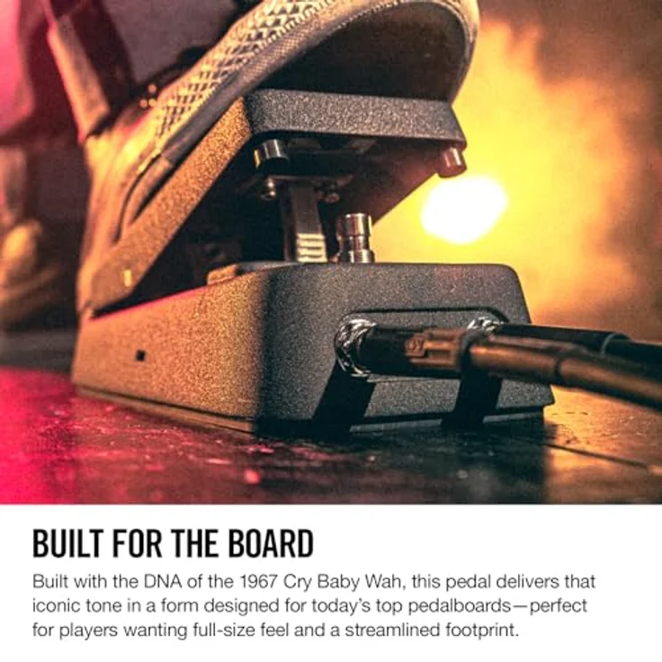 Dunlop CBJ95 Cry Baby Junior Wah, kompaktes Wah Effektpedal mit 3-Wege Voicing Schalter und einstellbarem Widerstand, Metallgehäuse – Bild 2