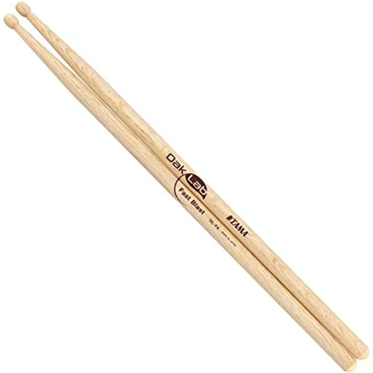 Tama Oak Lab Fast Blast Drum Sticks, Japanische Eiche, 406mm Länge, 14mm Durchmesser, runder Kopf, ideal für Lautstärke und Geschwindigkeit – Bild 1