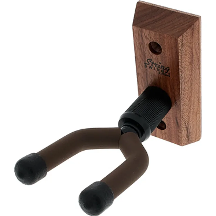 String Swing CC01B Banjo Wall Hanger, Wandhalter aus Nussbaum für sicheren Halt des Banjos, geeignet für Nitrolackierungen außer weiß