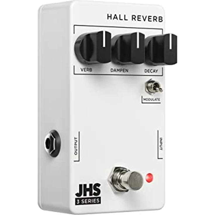JHS Pedals 3 Series Hall Reverb, Reverb Effektpedal mit Modulation und True Bypass, Metallgehäuse – Bild 2