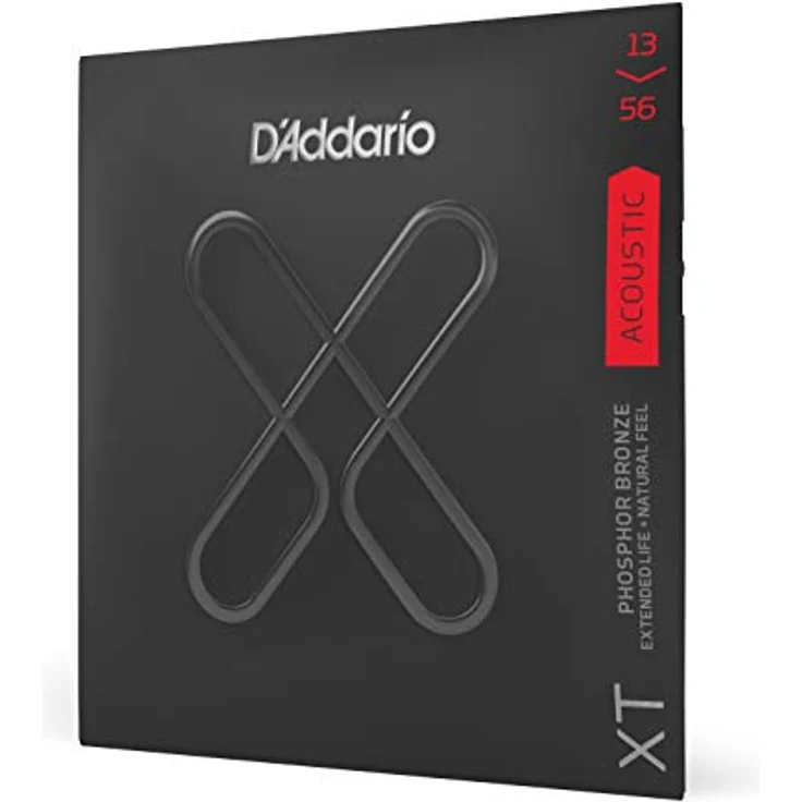 D'Addario XTAPB1356 Gitarrensaiten Westerngitarre | Premium beschichtete Phosphor Bronze Saiten | Medium (13-56) – Bild 1