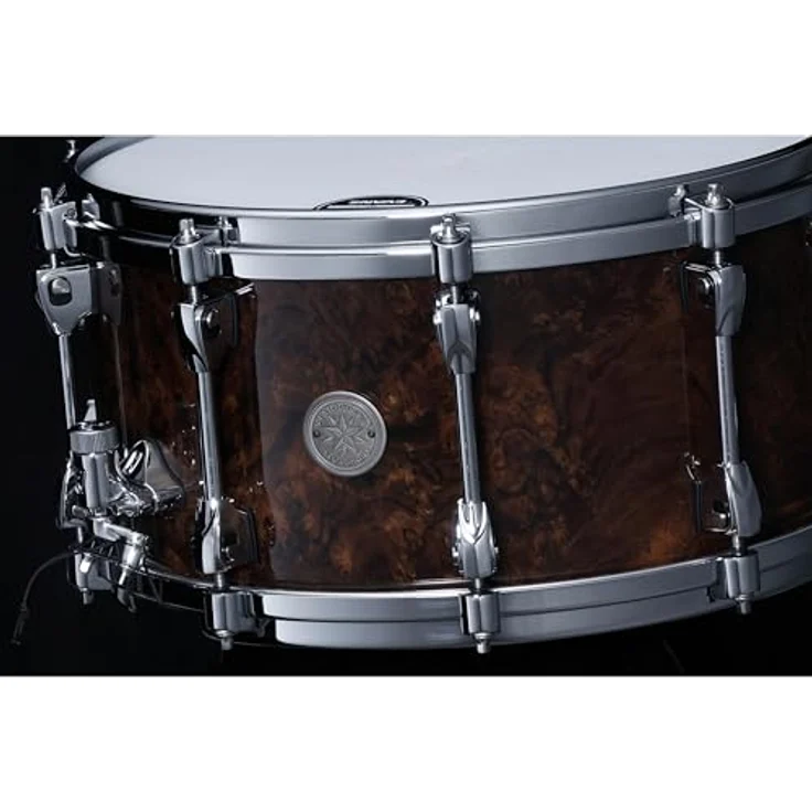 Tama PWB147-GWB Starphonic Snare 14"x7" Snare Drum aus Black Walnut Burl, hochwertige Verarbeitung – Bild 3