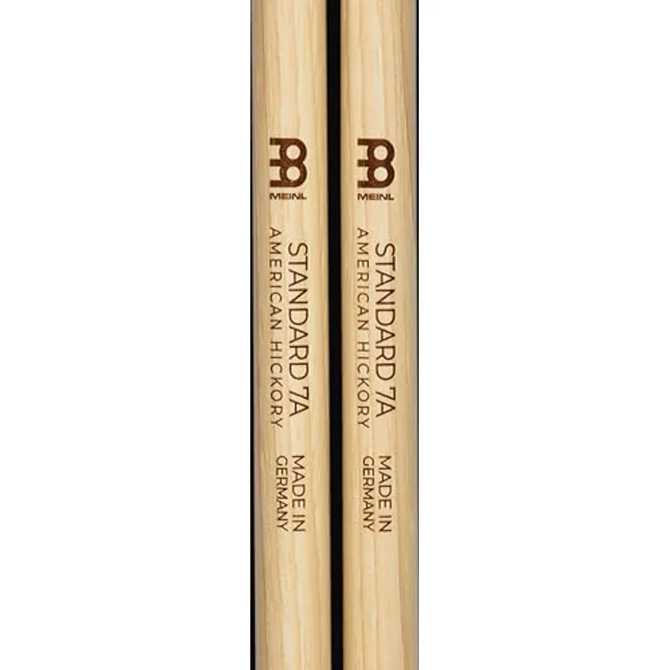 Meinl 7A Standard Hickory Drumsticks, schwer, 406 mm, eichelförmiger Holzkopf, made in Germany – Bild 9