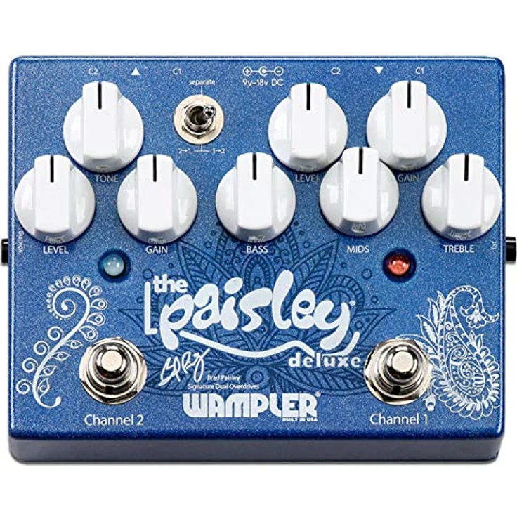 Wampler Paisley Deluxe Overdrive, Effektpedal mit dualem Overdrive, True Bypass, umschaltbare Reihenfolge, made in USA – Bild 2
