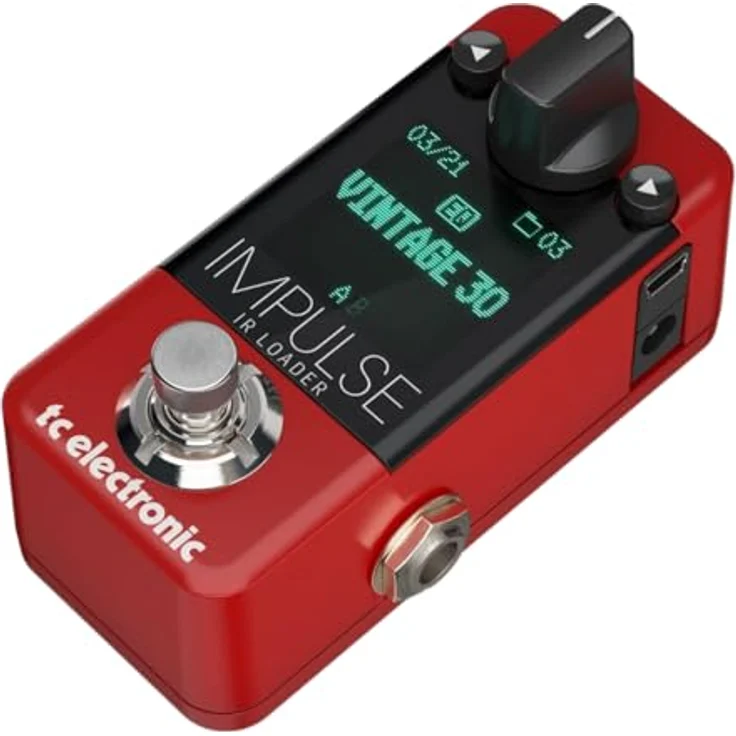 tc electronic Impulse IR Loader, Effektpedal für E-Gitarre und Bass mit 25 eingebauten IRs und 74 Speicherplätzen, schwarz – Bild 3
