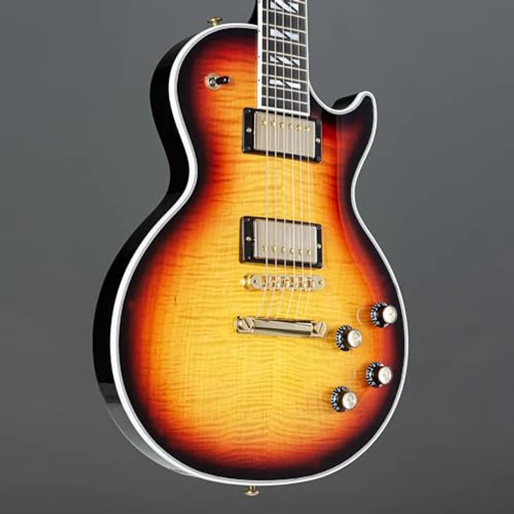 Gibson Les Paul Supreme Fireburst, E-Gitarre mit Mahagoni-Korpus, AAA Ahorn-Decke, Burstbucker Pro Tonabnehmer, Farbe: Fireburst – Bild 6
