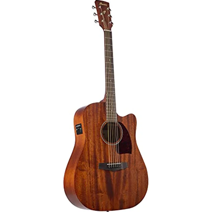 Ibanez PF12MHCE-OPN, Westerngitarre im Dreadnought-Style mit Mahagoni Decke, Lorbeer Griffbrett und Ibanez Under Saddle Tonabnehmer, Natur Mahagoni offen porig