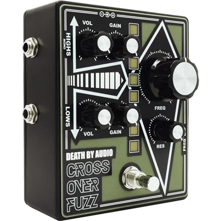 Death by Audio Crossover Fuzz, 2-Band Fuzz Effektpedal mit analogem Signalweg und unabhängiger Volume/Gain Regelung für Höhen und Tiefen – Bild 3