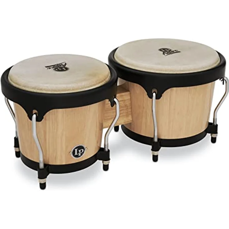 LP A601-AW Aspire Bongo Set, Natur, 6 3/4" & 8" Durchmesser, Siam Oak, Hochglanzlackiert, inklusive Stimmschlüssel – Bild 1