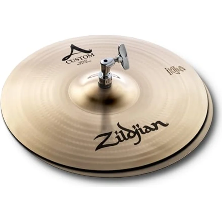 Zildjian A Custom Series 14" Hi-Hat Becken, mitteldünn, Brilliant Finish mit 80/20 Kupferzinnverhältnis, leicht und knackig – Bild 1
