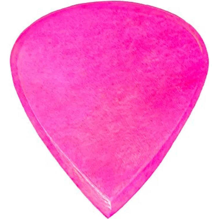 Timber Tones Jazzy Tones PB1, Plektrum aus gefärbtem Buffalo Bone, pink, für akustische und elektrische Gitarre