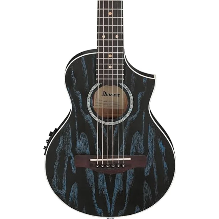 Ibanez EWP16EWB-GAO Piccolo Guitar, Cutaway Westerngitarre mit geriegelter Esche, Galaxy Aqua – Bild 3