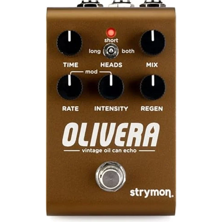 Strymon Olivera Delay, Effektpedal für E-Gitarre mit klassischer Oil Can Echo Emulation, unabhängige Stereoausgänge – Bild 4