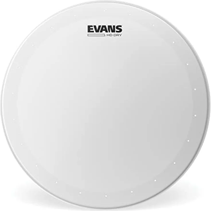Evans 13" Genera HDD Coated Snare Fell, zweischichtiges Schlagzeugfell mit Dämpfungsring und kontrolliertem Sustain, weiß aufgerauht – Bild 1