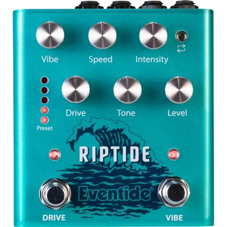 Eventide Riptide Dual-Voice Drive/Uni-Vibe, Overdrive-Pedal für E-Gitarre mit Stereo-Overdrive und Uni-Vibe, schwarz – Bild 1