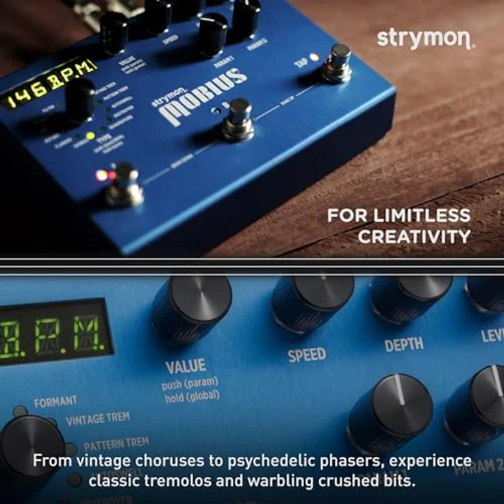 Strymon Mobius, Modulations-Effektpedal für E-Gitarre mit 12 Typen und 200 Presets, Made in USA – Bild 3