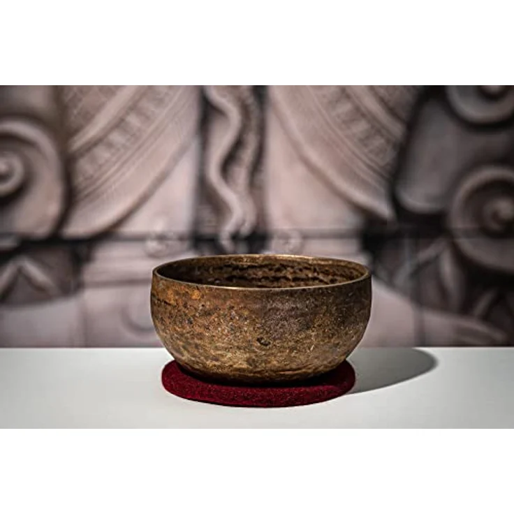 Sonic Energy Klangschale Origin Series SB-O-900, 17 cm, 900 g, handgefertigt aus Bronzelegierung für Meditation & Klangheilung, inkl. Hülle & Filzring – Bild 2
