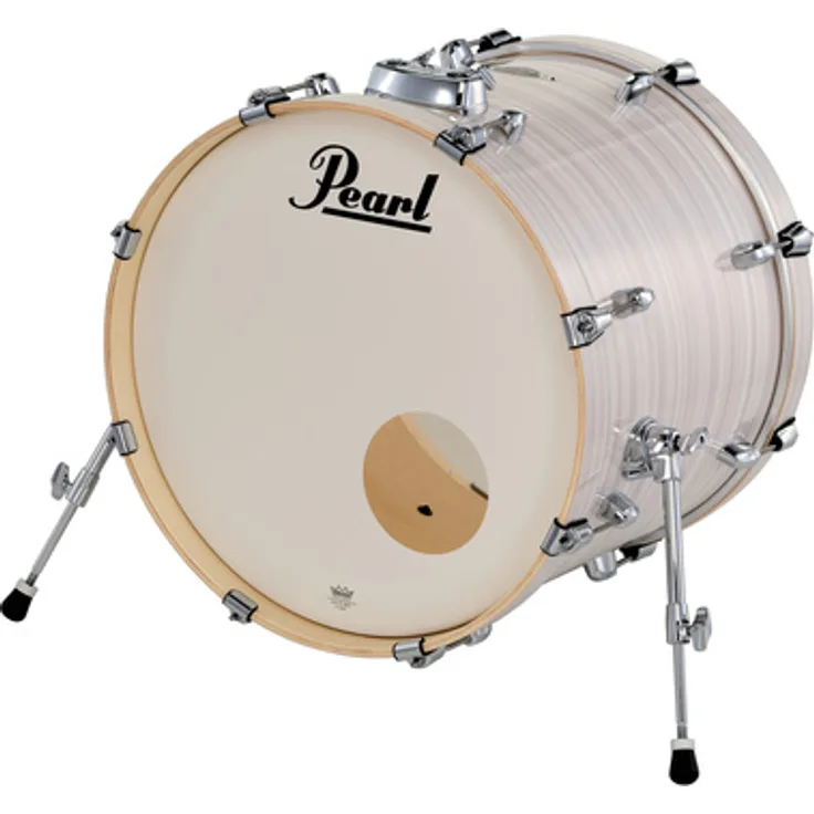 Pearl 20"x16" Export BD Slipstream White, Bass Drum mit 6-lagigen Pappelkessel und chromfarbener Hardware