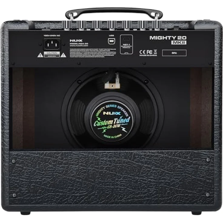 Nux Mighty 20 MKII, Modeling-Verstärker mit 20 Watt, 8" Lautsprecher, Bluetooth und 60-Sekunden-Phrase-Loop – Bild 8