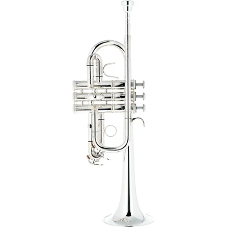 Thomann ETR-3000S Eb/D-Trumpet, versilbert, kurze Bauart, Bohrung 11,8mm, inkl. Fiberglass Koffer und 5C Mundstück