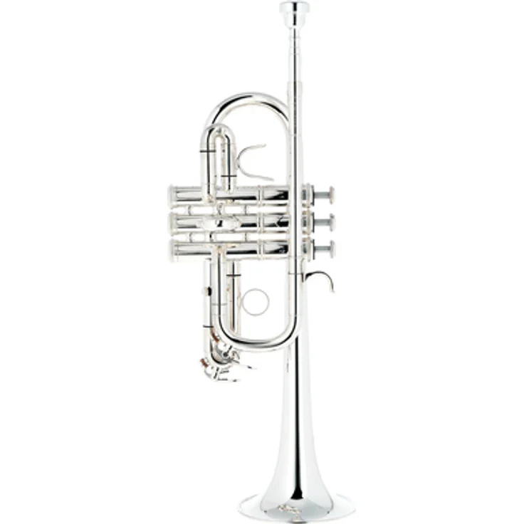 Thomann ETR-3000S Eb/D-Trumpet, versilbert, kurze Bauart, Bohrung 11,8mm, inkl. Fiberglass Koffer und 5C Mundstück