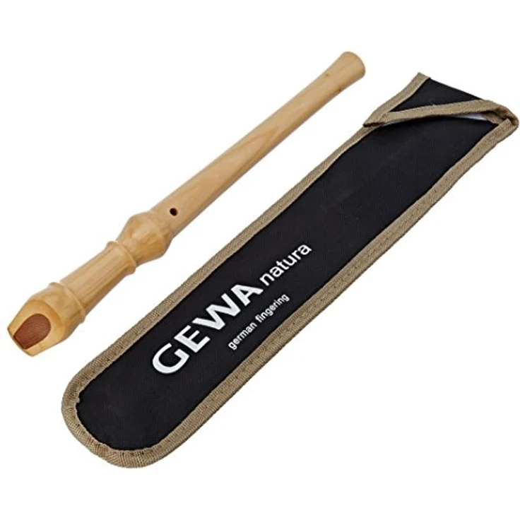 Gewa Natura Soprano Recorder German, Ahorn, satinierte Oberfläche, 2-teilig mit Stofftasche und Grifftabelle – Bild 2