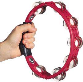 LP 151 Cyclops Tambourine, Hand-Modell mit 14 Paar vernickelten Schellen, rot