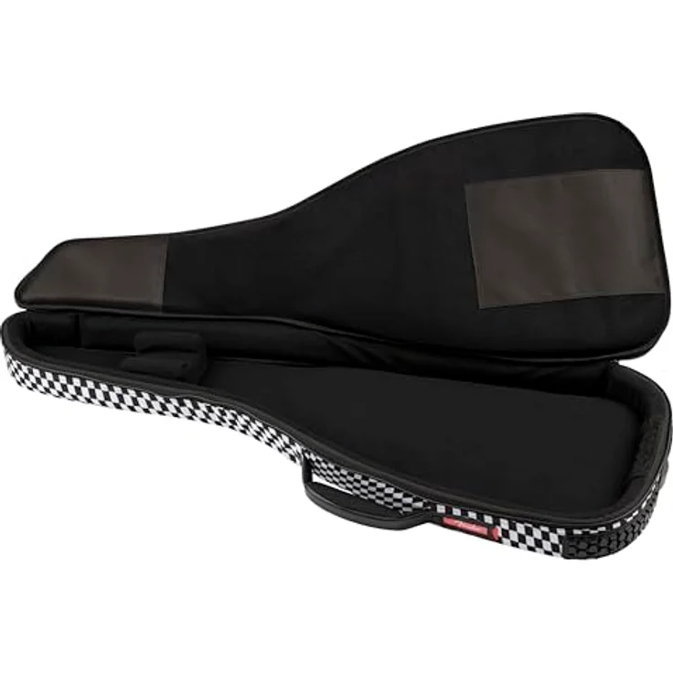 Fender FE620 Gig Bag Checker, Gitarrentasche für E-Gitarre aus 600 Denier Polyester mit 20mm Polsterung und ergonomischen Rucksackgurten – Bild 4