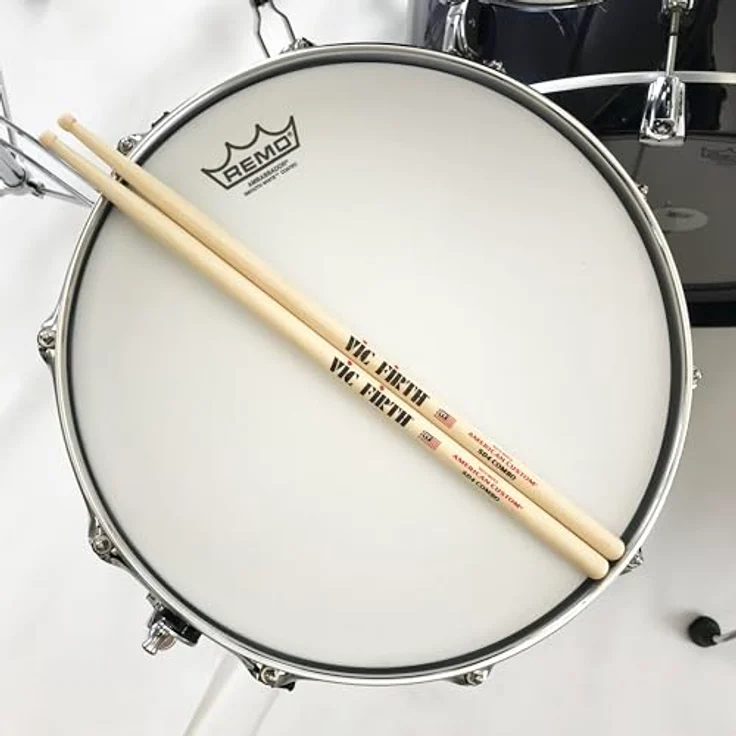Vic Firth Custom SD4 Combo, American Hickory Drumsticks mit Holzspitze, 15 7/8 Zoll Länge, ideal für Jazzquartett und Kammermusik – Bild 4