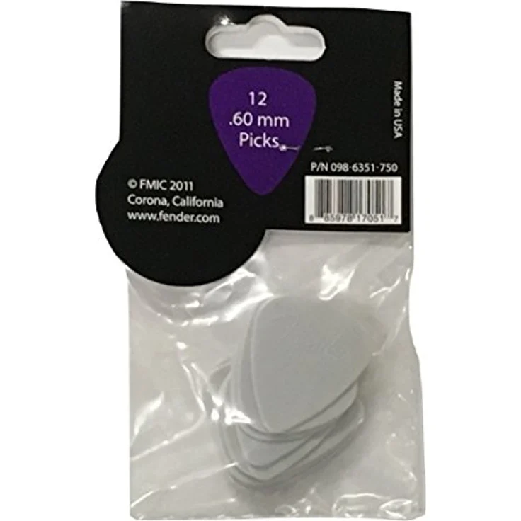 Fender 351 Shape, Nylon Plektren, 6,0 mm, 12er Pack mit Anti-Rutsch-Oberfläche – Bild 3