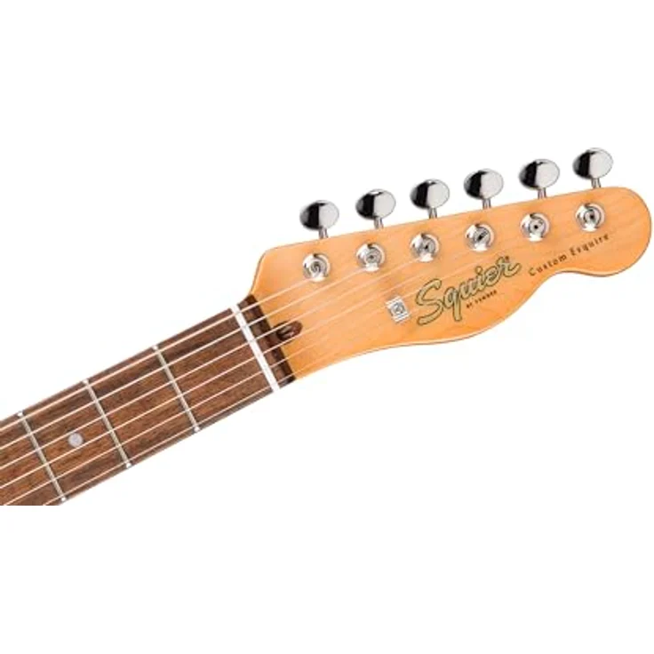 Squier CV Custom Esquire E-Gitarre, Pappel-Korpus, Ahorn-Hals, Candy Apple Red, Fender Designed Alnico Single-Coil – Bild 4