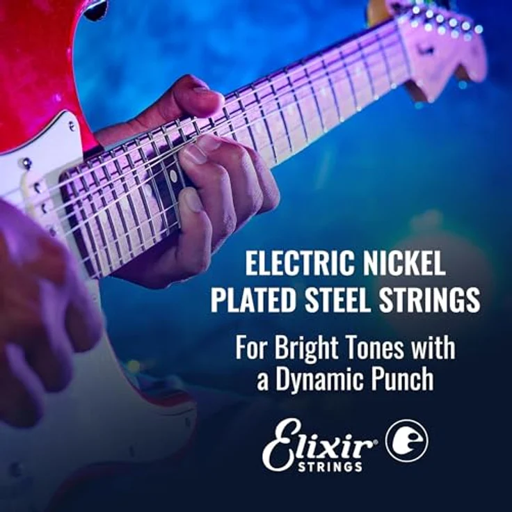 Elixir Strings – Vernickelte Stahlsaiten für E-Gitarre mit NANOWEB-Beschichtung – 3er-Pack Light 10–46, korrosionsbeständig und langlebig – Bild 4